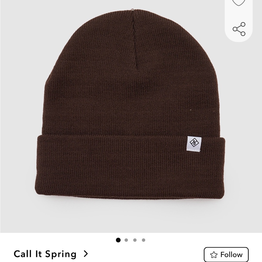 Call It Spring Dark Brown Beanie